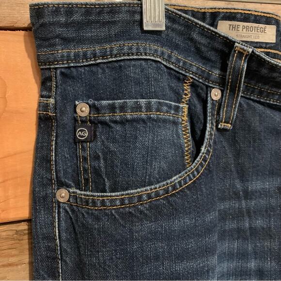 AG Adriano Goldshmied The Protege Straight Leg Jeans Medium Wash Size 34x34 - Picture 4 of 13